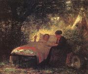 Eastman Johnson The Letter Home oil